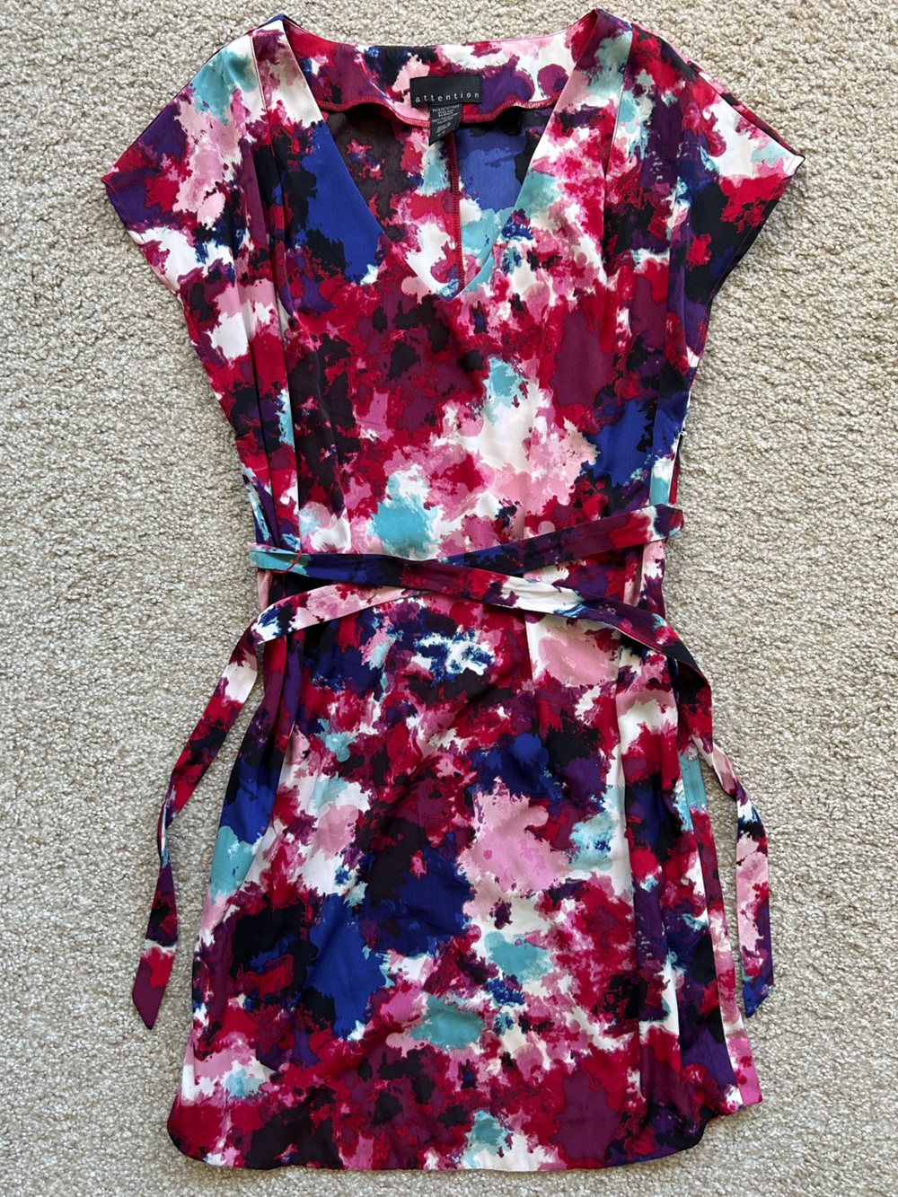 Attention | Watercolor Tie Dress